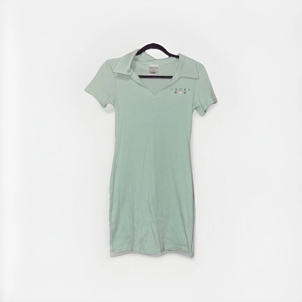 Mint Green Polo Dress
